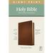 NLT Personal Size Giant Print Bible, Filament Enabled Edition (Genuine Leather, Brown)