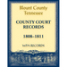 Blount County, Tennessee, County Court Records 1808-1811