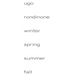 Ugo Rondinone: Winter, Spring, Summer, Fall