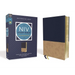 NIV Study Bible, Fully Revised Edition, Leathersoft, Navy/Tan, Red Letter, Comfort Print