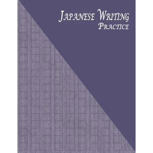 Japanese Writing Practice: A Book for Kanji, Kana, Hiragana, Katakana & Genkouyoushi Alphabet - Striped Kraft (Purple)