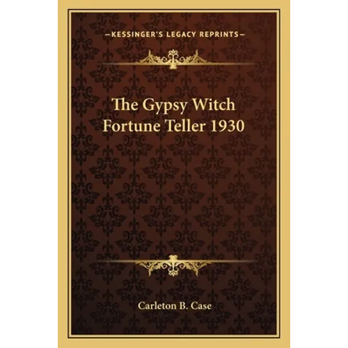 The Gypsy Witch Fortune Teller 1930