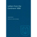 Letters from the Continent 1858