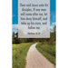 General Worship Bulletin: Follow Me (Package of 100): Matthew 16:24 (Kjv)