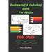 Redrawing & Coloring Book For Adults, 100 CARS: 6"x9", Front & Rear Views of Unclear Cars, Adult Coloring Book