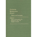 Outdoor Recreation Policy: Pleasure and Preservation