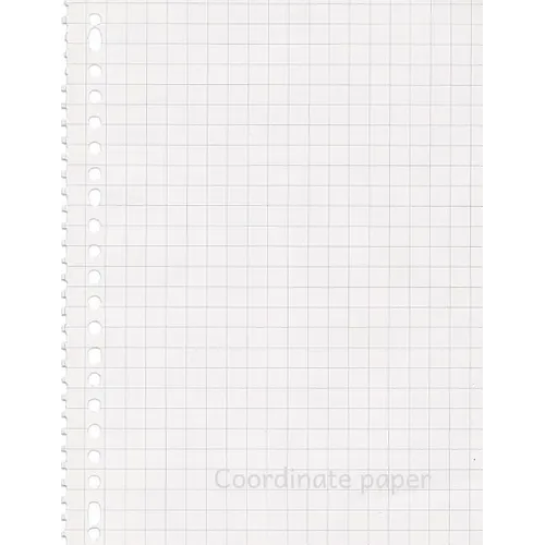 Coordinate paper: Quad Rule graph paper,8.5 x 11 (5x5 graph paper) 100 pages