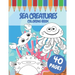 Sea Creatures Coloring Book: For Kids 40 Pages Of Cute Sea Animals Size (8,5x11 inches)