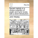 Sacred Melody or a Choice Collection of Psalm and Hymn Tunes, with a Short Introduction.