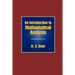 An Introduction to Mathematical Analysis