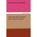 Alexander Pope English Men of Letters Series