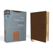 Niv, Thinline Bible, Compact, Leathersoft, Brown, Red Letter, Comfort Print