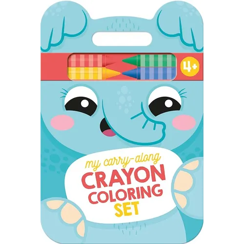 My Carry-Along Crayon Coloring Set: Elephant & Friends (Ages 4+)