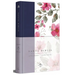 Biblia Rvr 1960 Letra Grande. Tapa Dura Tela Azul Púrpura Con Flores Tamaño Manual / Bible Rvr 1960 Handy Size Hardcover Cloth with Purple Blue Flower