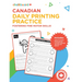 Canadian Daily Printing Practice K-2