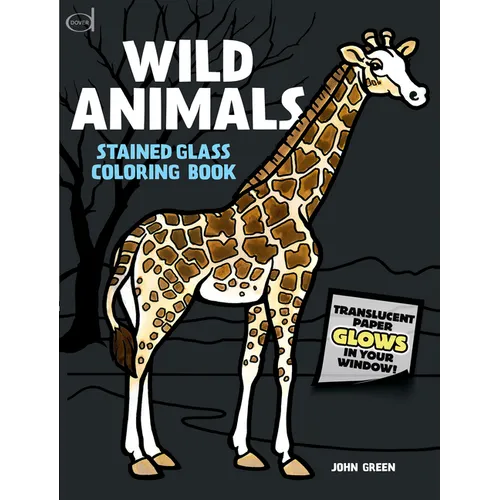 Wild Animals Stained Glass Coloring Book