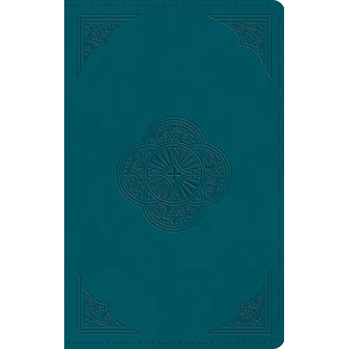 ESV Thinline Bible, Red Letter (Trutone, Deep Teal, Rotunda Design)