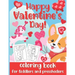 Happy Valentine's Day! Coloring Book for Toddlers and Preschoolers: Cute & Simple Coloring Pages for Kids Ages 2-5 (Animals, Hearts, Flowers, Bugs & M