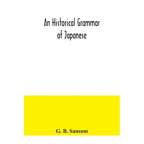 An historical grammar of Japanese
