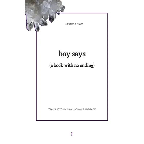 boy says: (a book without ending)