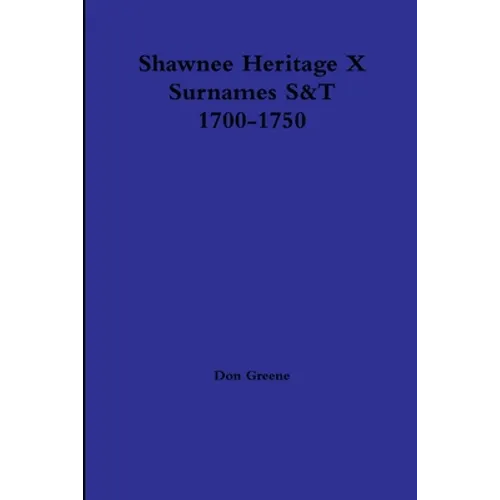 Shawnee Heritage X S-T 1700-1750