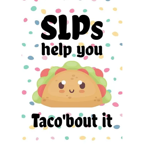 SLPs help you taco'bout it: Perfect Teacher Thank You, retirement, Gratitude, Speech Therapist Notebook, SLP Gifts, Floral SLP Gift For Notes, fun