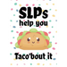 SLPs help you taco'bout it: Perfect Teacher Thank You, retirement, Gratitude, Speech Therapist Notebook, SLP Gifts, Floral SLP Gift For Notes, fun