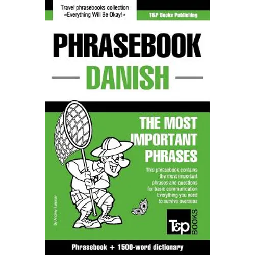 Danish phrasebook and 1500-word dictionary