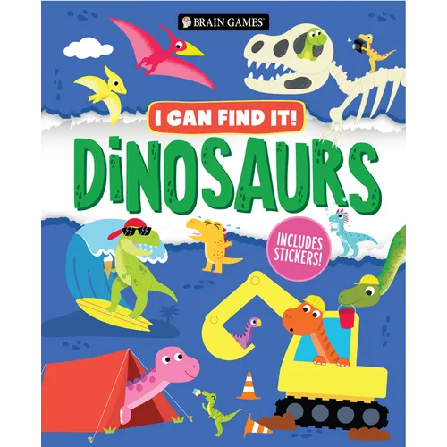 Brain Games - I Can Find It!: Dinosaurs - Includes Stickers!