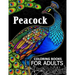 Peacock coloring books for adult: Adults Coloring Book
