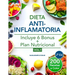 Dieta antiinflamatoria: Elige nutrirte con 200 recetas infalibles a color y un plan nutricional incluido, que te ayudarán a comer para sanar y