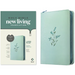 NLT Large Print Thinline Reference Zipper Bible, Filament Enabled (Leatherlike, Baby Blue Blossoms, Red Letter)