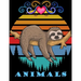 Animals: An adult coloring book: stress relieving designs