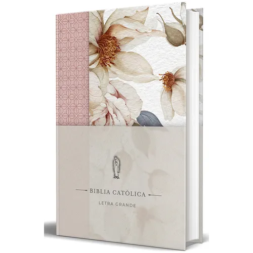 La Biblia Católica: Edición Letra Grande. Tapa Dura, Tela Rosada Con Flores / Catholic Bible: Large Print, Hard Cover, Pink Cloth with Flowers - Hardcover