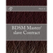 BDSM Master/slave Contract