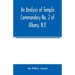 An analysis of Temple Commandery No. 2 of Albany, N.Y.
