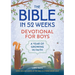 The Bible in 52 Weeks Devotional for Boys: A Year of Growing in Faith