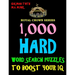 1,000 Hard Word Search Puzzles to Boost Your IQ: Fun Way to Improve Brain & Memory
