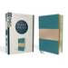 Niv, Giant Print Compact Bible, Leathersoft, Teal, Red Letter Edition, Comfort Print