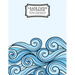 Graph Paper Notebook: Blue Waves Drawing Grid Paper Composition Notebook, Graphing Paper, Quad Ruled
