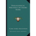 Philosophical Writings Of Henry More