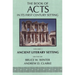 The Book of Acts in Its Ancient Literary Setting