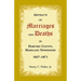Abstracts of Marriages and Deaths in Harford County, Maryland Newspapers, 1837-1871