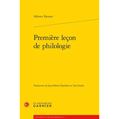 Premiere Lecon de Philologie