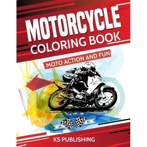 Motorcycle Coloring Book. Moto Action and Fun