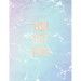 You Got This: Inspirational Quote Notebook, Elegant Blue Marble and Rose Gold - 8.5 x 11, 120 College Ruled Pages