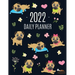 Pug Planner 2022: Funny Tiny Dog Monthly Agenda January-December Organizer (12 Months) Cute Canine Puppy Pet Scheduler with Flowers & Pretty Pink Hear