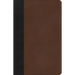 CSB Thinline Bible, Black/Brown Leathertouch