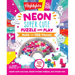 Neon Super Cute Puzzle and Play: Plus-Plus Building Blocks and Hidden Pictures Puzzle Sticker Book Set for Kids 5-9, Create and Personalize with Cute