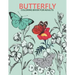 Butterfly coloring book for adults: An Adult Coloring Book with Stress-relief, Easy and Relaxing Coloring Pages.